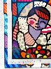 Bride and Groom 1996 3-D Limited Edition Print by Romero Britto - 3