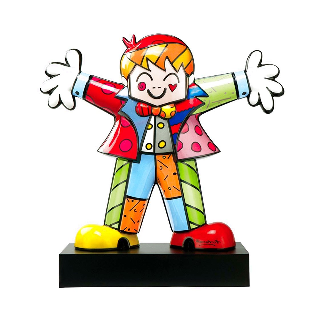 Hug Porcelain Sculpture 17 in Sculpture by Romero Britto Hug Porcelain Sculpture 17 in Sculpture by Romero Britto