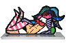 Reclining Lady Sculpture 2006 13 in Sculpture by Romero Britto - 0