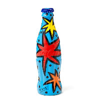 Romero Britto Numbered Limited Edition Coke Bottle Set With Crate 2014 Sculpture by Romero Britto - 10 Romero Britto Numbered Limited Edition Coke Bottle Set With Crate 2014 Sculpture by Romero Britto - 10