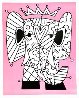 Pink Elephant AP 2018 - 35x45 Huge Limited Edition Print by Romero Britto - 0