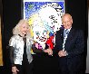 Buzz and Lois 2010 45x35 - Huge - Buzz Aldrin Original Painting by Romero Britto - 4