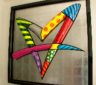 Heartfelt Mixed Media Sculpture 2011 58x58 Sculpture by Romero Britto - 1 Heartfelt Mixed Media Sculpture 2011 58x58 Sculpture by Romero Britto - 1
