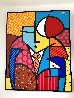 Big Brother 1992 62x50 - Huge - Vintage Tape Painting - Really Huge Original Painting by Romero Britto - 1
