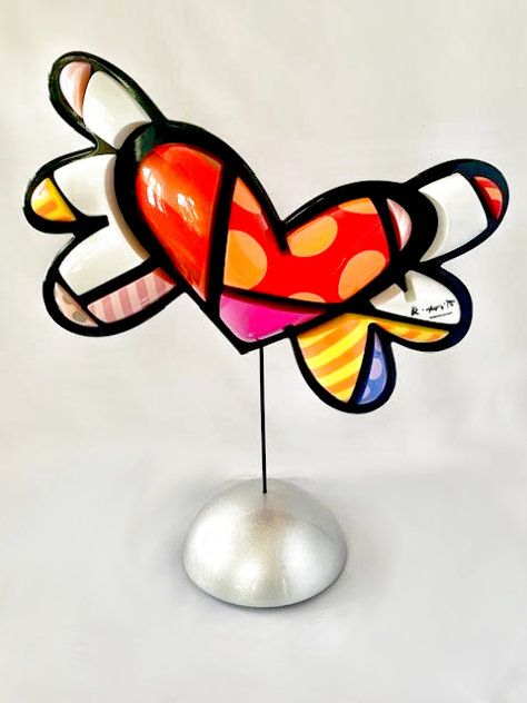 Going North Enamel and Wood Sculpture 2009 15 in Sculpture by Romero Britto