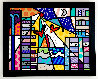 Deco Landscape 2002 56x68 -Tape Method - Huge RARE Mural Size - Miami Florida - TAPE METHOD Original Painting by Romero Britto - 1