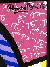 All About You 1994 32x42 - Huge Painting - TAPE Method Original Painting by Romero Britto - 4