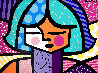 All About You 1994 32x42 - Huge Painting - TAPE Method Original Painting by Romero Britto - 0