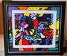 Follow Me 3-D 2006 - Framed Mixed Media w Cutouts Limited Edition Print by Romero Britto - 1