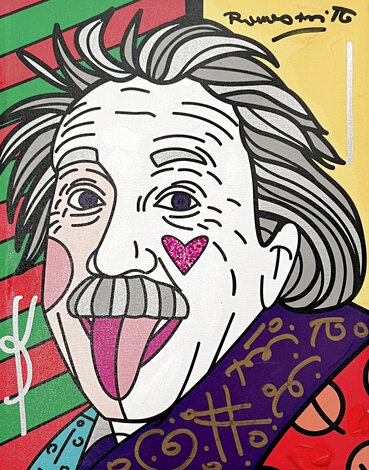 Einstein Fantastic Passion Unique 2017 20x23 Other - Romero Britto