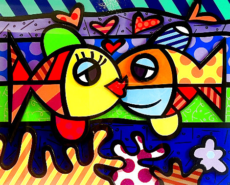 Holidays 2017 3-D Limited Edition Print - Romero Britto