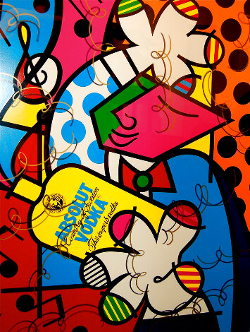 Absolut Britto II 1989 - Huge Limited Edition Print - Romero Britto