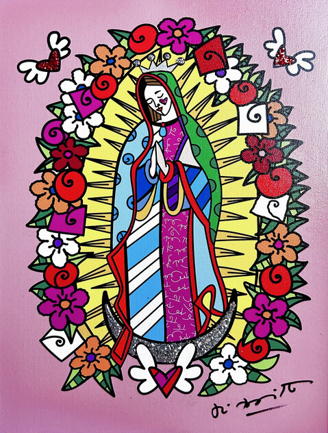 Virgin 2018 - Embellished Giclee on Canvas Limited Edition Print by Romero Britto