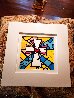 To Dream (Cross) 2015 14x14 Original Painting by Romero Britto - 2