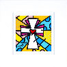 To Dream (Cross) 2015 14x14 Original Painting by Romero Britto - 1