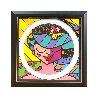 Pink Face 2008 Sculpture by Romero Britto - 1