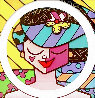 Pink Face 2008 Sculpture by Romero Britto - 0