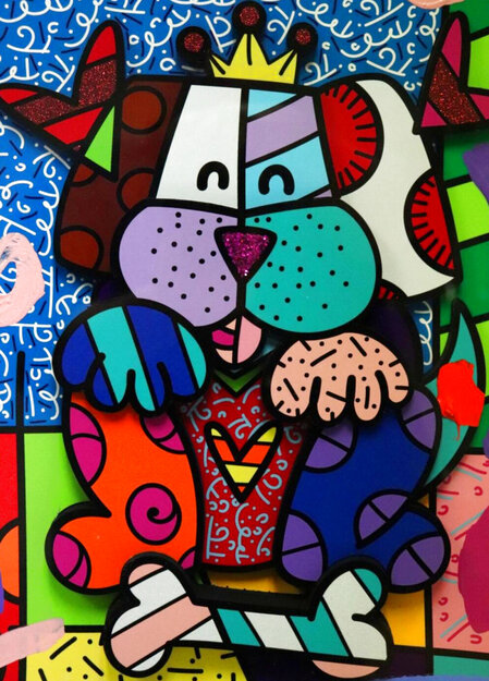 Unconditional 2020 Sculptograph Sculpture - Romero Britto