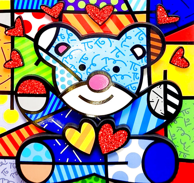 Hugs 2020 Mixed Media Sculptoraph Limited Edition Print - Romero Britto