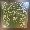 Olive Lady 2015 31x31 Mixed Media on Canvas - Signed Twice Original Painting by Romero Britto - 2