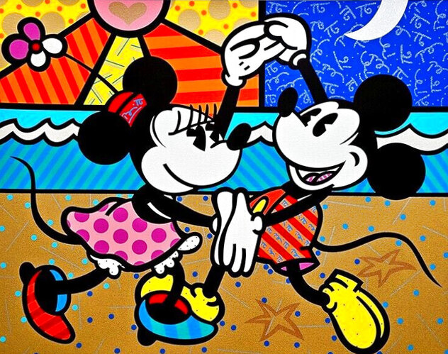 ディズニー絵画 70 Years Of Love ミッキーマウス ミニー 楽天市場