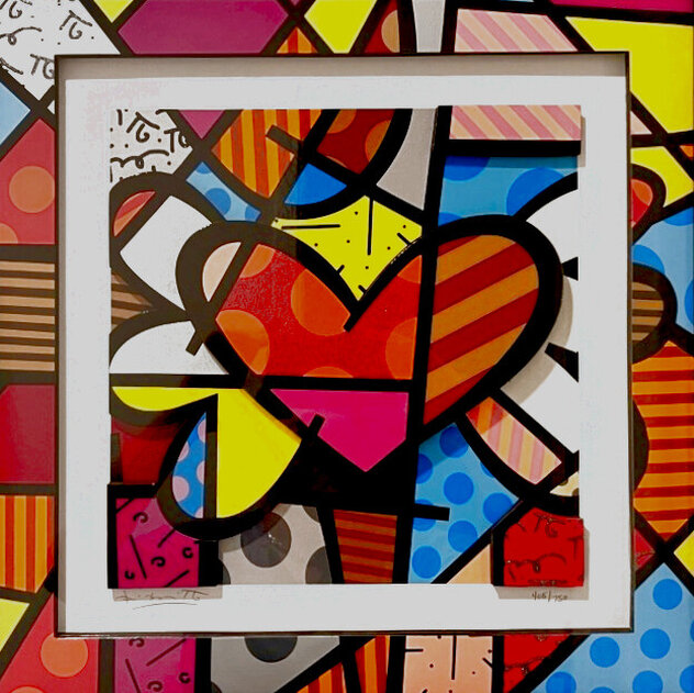 Flying Heart 3-D 2007 by Romero Britto