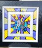 Blue Elephant 3-D - HC 2020 - Framed Sculptograph Limited Edition Print by Romero Britto - 1