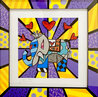 Blue Elephant 3-D - HC 2020 - Framed Sculptograph Limited Edition Print by Romero Britto - 0