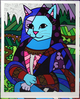 Mona Cat 2010 Limited Edition Print - Romero Britto Mona Cat 2010 Limited Edition Print - Romero Britto