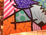 Kasha 1997 48x48 Huge Original Painting by Romero Britto - 2 Kasha 1997 48x48 Huge Original Painting by Romero Britto - 2