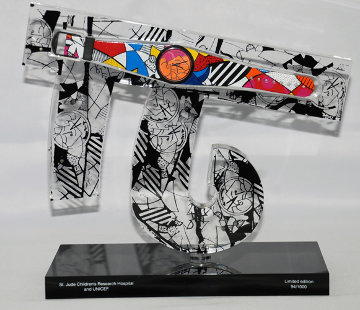 Children of the World Acrylic Sculpture Sculpture - Romero Britto Children of the World Acrylic Sculpture Sculpture - Romero Britto