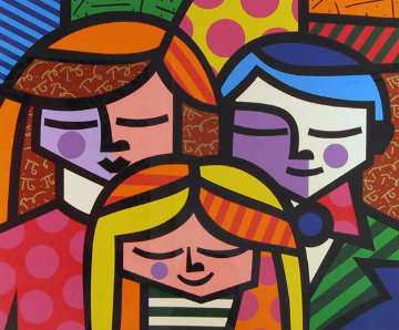 La Familia (The Family) 2007 Limited Edition Print - Romero Britto La Familia (The Family) 2007 Limited Edition Print - Romero Britto