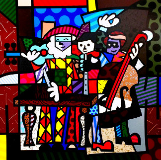 Spanish Sensation AP 2003 Limited Edition Print - Romero Britto Spanish Sensation AP 2003 Limited Edition Print - Romero Britto