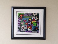 Untitled Lithograph Limited Edition Print by Romero Britto - 1 Untitled Lithograph Limited Edition Print by Romero Britto - 1