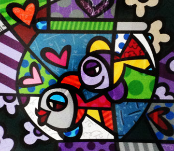 Untitled Print Limited Edition Print - Romero Britto Untitled Print Limited Edition Print - Romero Britto