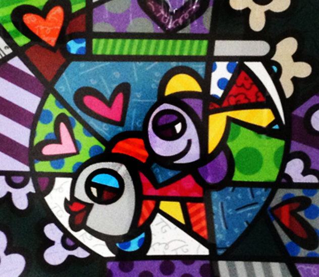 Untitled Lithograph Limited Edition Print by Romero Britto