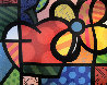 Thank You 2004 Embellished Limited Edition Print by Romero Britto - 0