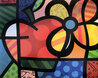 Thank You 2004 Embellished Giclee on Canvas Limited Edition Print by Romero Britto - 0