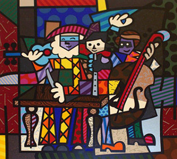 Spanish Sensation AP 2003 Limited Edition Print - Romero Britto Spanish Sensation AP 2003 Limited Edition Print - Romero Britto