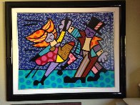 Electra AP 1995 Embellished Limited Edition Print by Romero Britto - 1 Electra AP 1995 Embellished Limited Edition Print by Romero Britto - 1