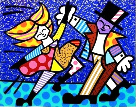 Electra AP 1995 Embellished Limited Edition Print - Romero Britto