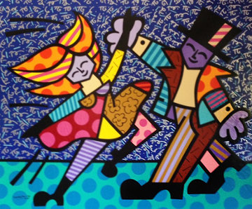 Electra AP 1995 Limited Edition Print - Romero Britto Electra AP 1995 Limited Edition Print - Romero Britto