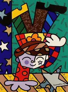 Upside Down Too 1976 Limited Edition Print - Romero Britto Upside Down Too 1976 Limited Edition Print - Romero Britto