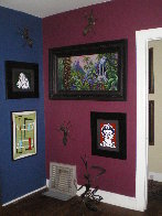 Brown Frida 2002 22x19 Frida Kahlo Original Painting by Romero Britto - 1 Brown Frida 2002 22x19 Frida Kahlo Original Painting by Romero Britto - 1