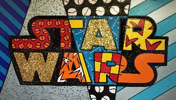 Star Wars 2011 44x68 Super Huge Original Painting - Romero Britto Star Wars 2011 44x68 Super Huge Original Painting - Romero Britto