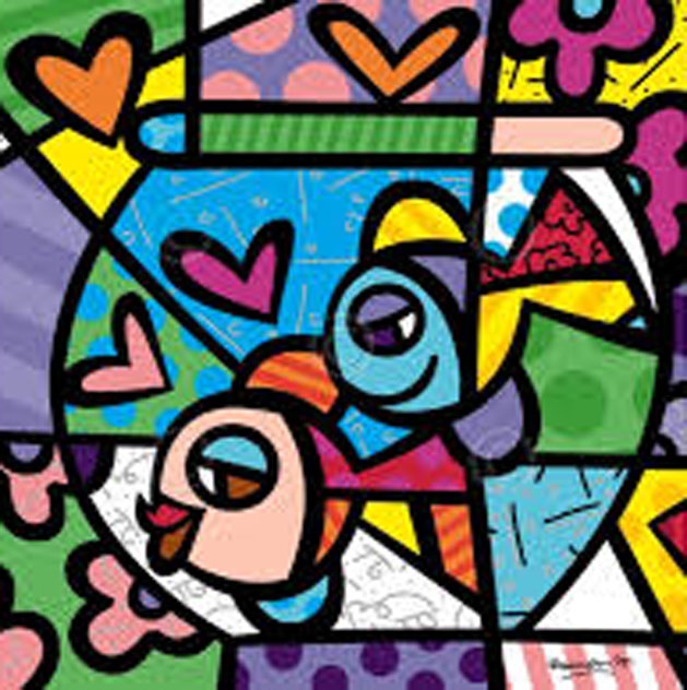 Fishbowl Limited Edition Print by Romero Britto