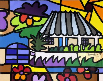 Back in Time II 2000 48x60 Original Painting by Romero Britto