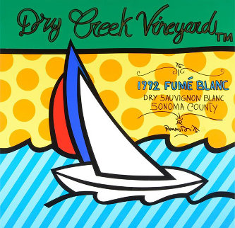 Dry Creek Vineyard 48x48 Original Painting - Romero Britto Dry Creek Vineyard 48x48 Original Painting - Romero Britto