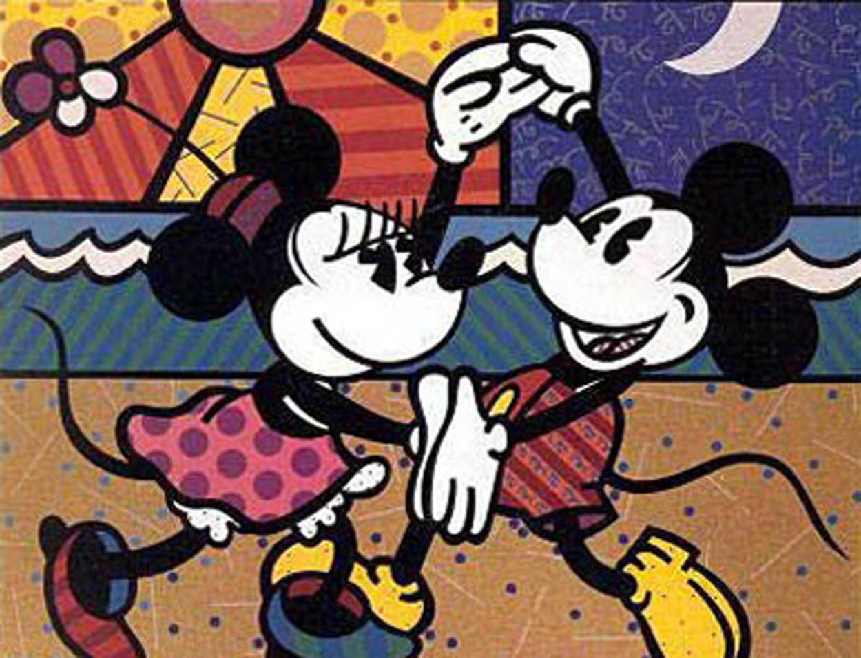 Mickey's Greatest Love 1997 Limited Edition Print by Romero Britto