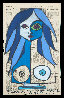 Blue 2011 - Huge 41x56 Limited Edition Print by Romero Britto - 2